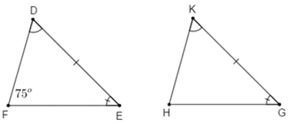 Trắc nghiệm Trường hợp bằng nhau thứ ba của tam giác: góc - cạnh - góc (g.c.g) Truong Hop Bang Nhau Thu Ba A53