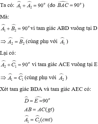 Trắc nghiệm Trường hợp bằng nhau thứ ba của tam giác: góc - cạnh - góc (g.c.g) Truong Hop Bang Nhau Thu Ba A64