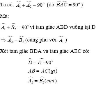 Trắc nghiệm Trường hợp bằng nhau thứ ba của tam giác: góc - cạnh - góc (g.c.g) Truong Hop Bang Nhau Thu Ba A67