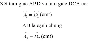 Trắc nghiệm Trường hợp bằng nhau thứ ba của tam giác: góc - cạnh - góc (g.c.g) Truong Hop Bang Nhau Thu Ba A87