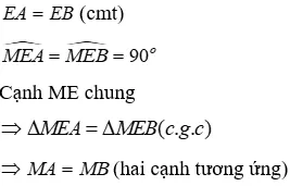 Trắc nghiệm Trường hợp bằng nhau thứ hai của tam giác: cạnh - góc - cạnh (c.g.c) Truong Hop Bang Nhau Thu Hai Cua Tam Giac A45