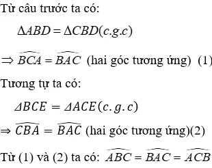 Trắc nghiệm Trường hợp bằng nhau thứ hai của tam giác: cạnh - góc - cạnh (c.g.c) Truong Hop Bang Nhau Thu Hai Cua Tam Giac A55