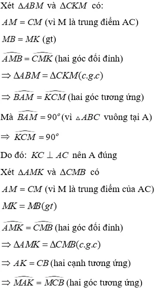 Trắc nghiệm Trường hợp bằng nhau thứ hai của tam giác: cạnh - góc - cạnh (c.g.c) Truong Hop Bang Nhau Thu Hai Cua Tam Giac A83