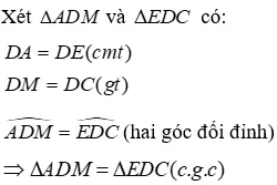 Trắc nghiệm Trường hợp bằng nhau thứ hai của tam giác: cạnh - góc - cạnh (c.g.c) Truong Hop Bang Nhau Thu Hai Cua Tam Giac A91