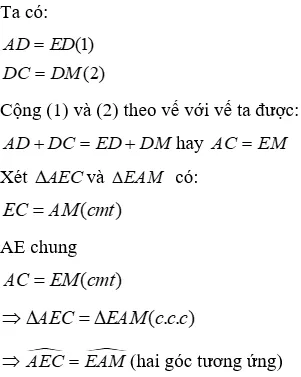 Trắc nghiệm Trường hợp bằng nhau thứ hai của tam giác: cạnh - góc - cạnh (c.g.c) Truong Hop Bang Nhau Thu Hai Cua Tam Giac A95