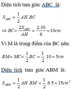 Bài tập Diện tích tam giác | Lý thuyết và Bài tập Toán 8 có đáp án Bai Tap Bai 3 Dien Tich Tam Giac 1 4