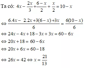 Bài tập Phương trình đưa được về dạng ax + b = 0 | Lý thuyết và Bài tập Toán 8 có đáp án Bai Tap Bai 3 Phuong Trinh Dua Duoc Ve Dang Ax B 0 9