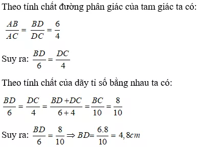 Bài tập Tính chất đường phân giác của tam giác | Lý thuyết và Bài tập Toán 8 có đáp án Bai Tap Bai 3 Tinh Chat Duong Phan Giac Cua Tam Giac 1 3