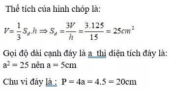 Bài tập Các công thức về hình chóp đều | Lý thuyết và Bài tập Toán 8 có đáp án Bai Tap Bai 8 9 Cac Cong Thuc Ve Hinh Chop Deu 1 14