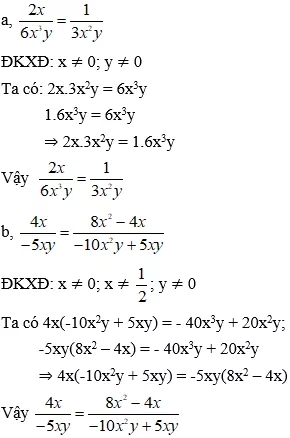 Cách chứng minh hai phân thức bằng nhau cực hay, có đáp án | Toán lớp 8 Cach Chung Minh Hai Phan Thuc Bang Nhau Cuc Hay Co Dap An A22