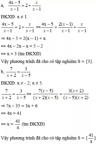 Cách giải phương trình chứa ẩn ở mẫu cực hay, có đáp án | Toán lớp 8 Cach Giai Phuong Trinh Chua An O Mau Cuc Hay A04