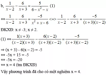 Cách giải phương trình chứa ẩn ở mẫu cực hay, có đáp án | Toán lớp 8 Cach Giai Phuong Trinh Chua An O Mau Cuc Hay A07