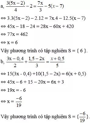 Cách giải phương trình đưa được về dạng ax + b = 0 cực hay, có đáp án | Toán lớp 8 Cach Giai Phuong Trinh Dua Duoc Ve Dang Ax B 0 Cuc Hay A13