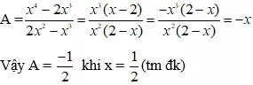 Cách tìm giá trị của biến x để phân thức có giá trị bằng cực hay, có đáp án | Toán lớp 8 Cach Tim Gia Tri Cua Bien X De Phan Thuc Co Gia Tri Bang Cuc Hay A21