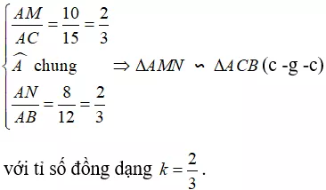 Chứng minh hai tam giác đồng dạng – trường hợp đồng dạng thứ hai (C–G–C) Chung Minh Hai Tam Giac Dong Dang Truong Hop Dong Dang Thu Hai C G C 21367