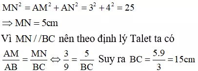 Tính độ dài đoạn thẳng sử dụng định lí Ta-lét trong tam giác Tinh Do Dai Doan Thang Su Dung Dinh Li Ta Let Trong Tam Giac 21194