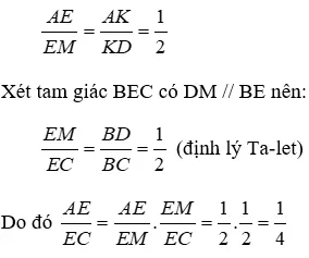 Trắc nghiệm Định lí Ta-lét trong tam giác có đáp án Trac Nghiem Dinh Li Talet Trong Tam Giac A78