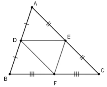 Trắc nghiệm Đường trung bình của tam giác, của hình thang có đáp án Trac Nghiem Duong Trung Binh Cua Tam Giac Cua Hinh Thang A01