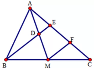 Trắc nghiệm Đường trung bình của tam giác, của hình thang có đáp án Trac Nghiem Duong Trung Binh Cua Tam Giac Cua Hinh Thang A27