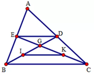 Trắc nghiệm Đường trung bình của tam giác, của hình thang có đáp án Trac Nghiem Duong Trung Binh Cua Tam Giac Cua Hinh Thang A29