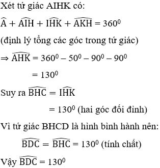 Trắc nghiệm Hình bình hành có đáp án Trac Nghiem Hinh Binh Hanh A34