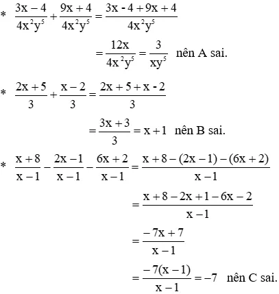 Trắc nghiệm Phép cộng các phân thức đại số có đáp án Trac Nghiem Phep Cong Cac Phan Thuc Dai So A44