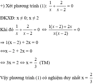 Trắc nghiệm Phương trình chứa ẩn ở mẫu có đáp án Trac Nghiem Phuong Trinh Chua An O Mau A44