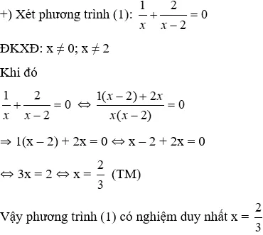 Trắc nghiệm Phương trình chứa ẩn ở mẫu có đáp án Trac Nghiem Phuong Trinh Chua An O Mau A48