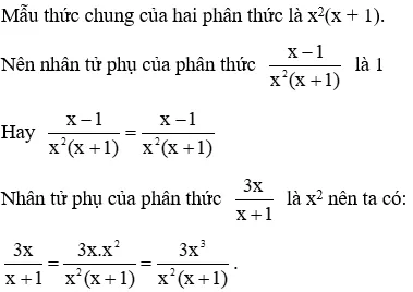 Trắc nghiệm Quy đồng mẫu thức nhiều phân thức có đáp án Trac Nghiem Quy Dong Mau Thuc Nhieu Phan Thuc A54