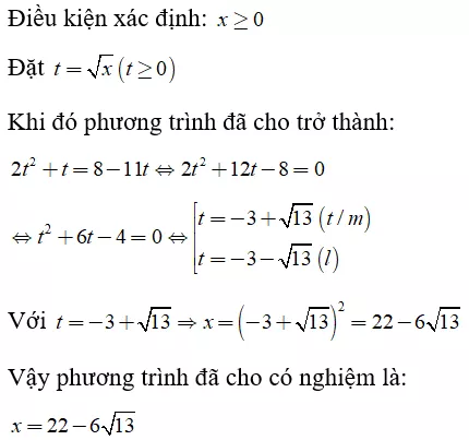 Toán lớp 9 | Lý thuyết - Bài tập Toán 9 có đáp án Bai 7 Phuong Trinh Quy Ve Phuong Trinh Bac Hai 4