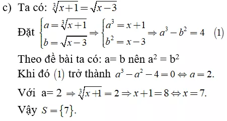 Toán lớp 9 | Lý thuyết - Bài tập Toán 9 có đáp án Bai 9 Can Bac Ba 3