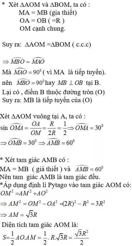 Toán lớp 9 | Lý thuyết - Bài tập Toán 9 có đáp án Bai Tap Dau Hieu Nhan Biet Tiep Tuyen Cua Duong Tron 8