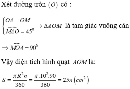 Toán lớp 9 | Lý thuyết - Bài tập Toán 9 có đáp án Bai Tap Dien Tich Hinh Tron Hinh Quat Tron 1