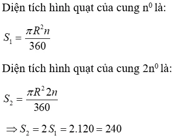 Toán lớp 9 | Lý thuyết - Bài tập Toán 9 có đáp án Bai Tap Dien Tich Hinh Tron Hinh Quat Tron 12