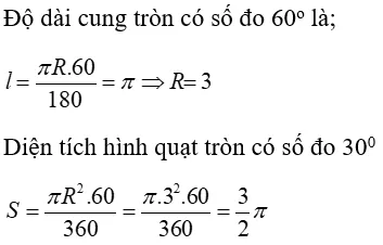 Toán lớp 9 | Lý thuyết - Bài tập Toán 9 có đáp án Bai Tap Dien Tich Hinh Tron Hinh Quat Tron 9