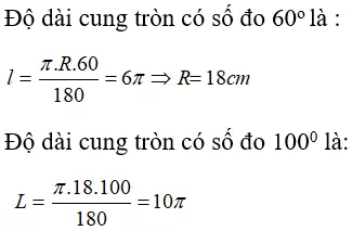 Toán lớp 9 | Lý thuyết - Bài tập Toán 9 có đáp án Bai Tap Do Dai Duong Tron Cung Tron 4