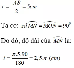 Toán lớp 9 | Lý thuyết - Bài tập Toán 9 có đáp án Bai Tap Do Dai Duong Tron Cung Tron 5