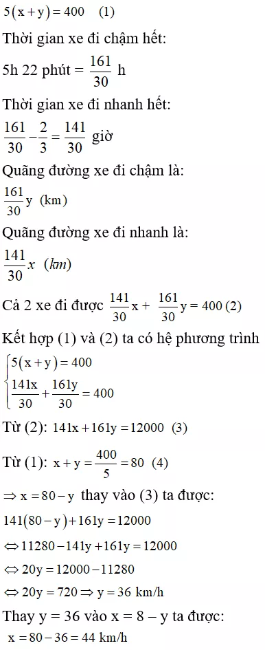 Toán lớp 9 | Lý thuyết - Bài tập Toán 9 có đáp án Bai Tap Giai Bai Toan Bang Cach Lap He Phuong Trinh 11