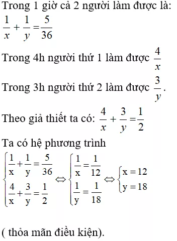 Toán lớp 9 | Lý thuyết - Bài tập Toán 9 có đáp án Bai Tap Giai Bai Toan Bang Cach Lap He Phuong Trinh 13
