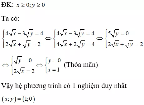 Toán lớp 9 | Lý thuyết - Bài tập Toán 9 có đáp án Bai Tap Giai He Phuong Trinh Bang Phuong Phap Cong Dai So 10