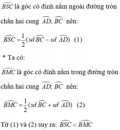 Toán lớp 9 | Lý thuyết - Bài tập Toán 9 có đáp án Bai Tap Goc Co Dinh O Ben Trong Duong Tron Goc Co Dinh O Ben Ngoai Duong Tron 30