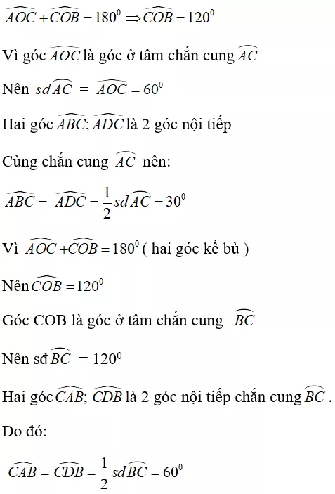 Toán lớp 9 | Lý thuyết - Bài tập Toán 9 có đáp án Bai Tap Goc Noi Tiep 16