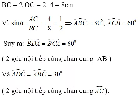 Toán lớp 9 | Lý thuyết - Bài tập Toán 9 có đáp án Bai Tap Goc Noi Tiep 18