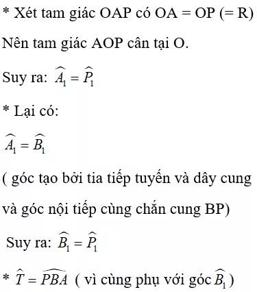 Toán lớp 9 | Lý thuyết - Bài tập Toán 9 có đáp án Bai Tap Goc Tao Boi Tia Tiep Tuyen Va Day Cung 11