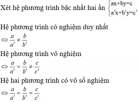 Toán lớp 9 | Lý thuyết - Bài tập Toán 9 có đáp án Bai Tap He Hai Phuong Trinh Bac Nhat Hai An 2