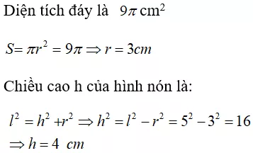 Toán lớp 9 | Lý thuyết - Bài tập Toán 9 có đáp án Bai Tap Hinh Non Hinh Non Cut Dien Tich Xung Quanh Va The Tich Cua Hinh Non Hinh Non Cut 10