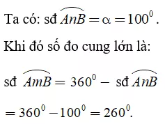 Lý thuyết Góc ở tâm. Số đo cung - Lý thuyết Toán lớp 9 đầy đủ nhất Ly Thuyet Goc O Tam So Do Cung 8