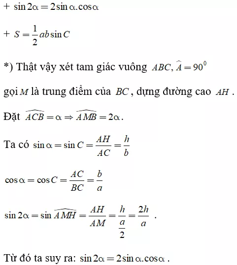 Toán lớp 9 | Lý thuyết - Bài tập Toán 9 có đáp án Tong Hop Ly Thuyet Chuong 1 Hinh Hoc 9 29