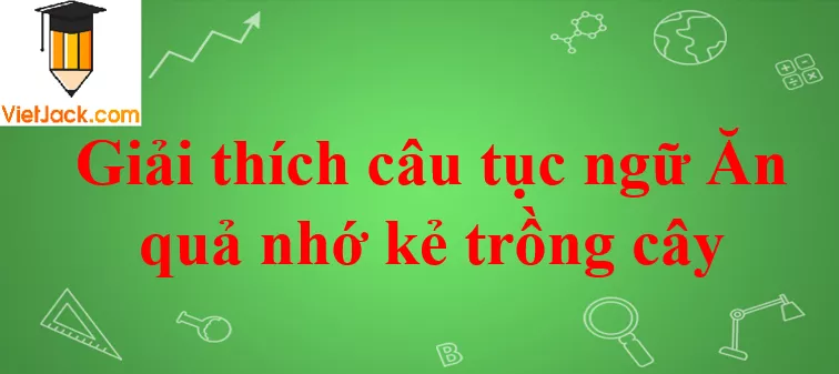 Giải thích câu tục ngữ Ăn quả nhớ kẻ trồng cây năm 2021 Giai Thich Cau Tuc Ngu An Qua Nho Ke Trong Cay Nam 2021