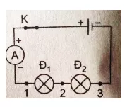 Bài tập Vật Lí 7 Bài 27 (có đáp án): Thực hành: Đo cường độ dòng điện và hiệu điện thế đối với đoạn mạch nối tiếp | Trắc nghiệm Vật Lí 7 có đáp án Bai Tap Bai 27 Thuc Hanh Do Cuong Do Dong Dien Va Hieu Dien The Doi Voi Doan Mach Noi Tiep 1